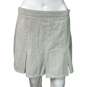 Urban Outfitters BDG Skirt Women Large Gray‎ ALine Pleated Corduroy Mini Neutral
